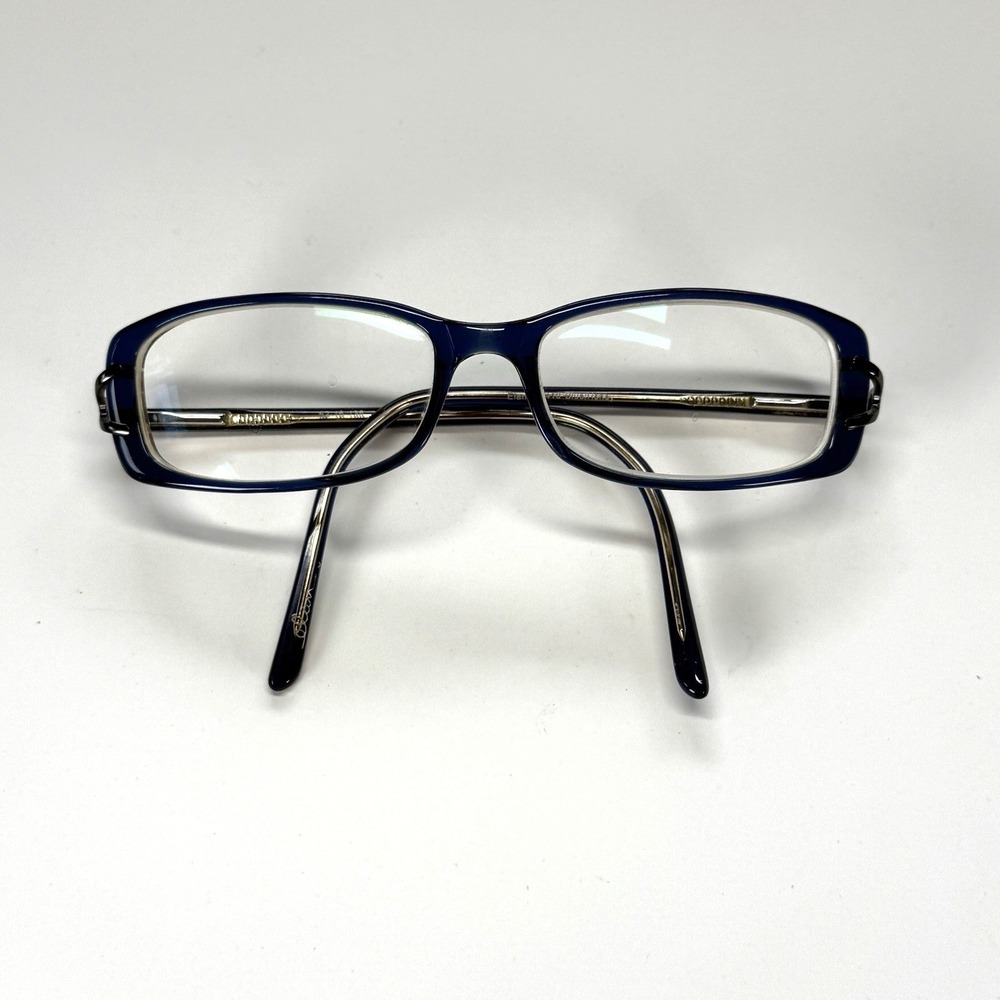 ELAN 9416 Eyeglasses Frame Only 52-16-135 Blue Honey Womens Rectangle Full Rim